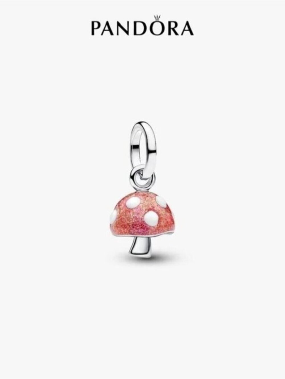 Pandora Glow-in-the-dark Mushroom Dangle Charm